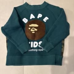 BAPE キッズ トレーナー 100cm ターコイズのサムネイル