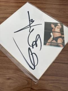 長州力 サイン色紙 プロレス - メルカリ
