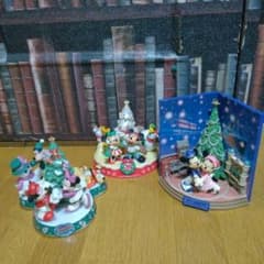 ミッキー ミニーマウス クリスマスフィギュア 2002