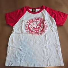 新日本プロレス ラグラン Tシャツ レッド　KIDS−L