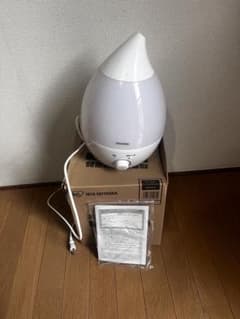 IRIS OHYAMA 加湿器 ホワイト　美品 IRIS OHYAMA（アイリスオーヤマ） 加湿器 おしゃれ 気化ハイブリッド式