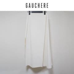 GAUCHERE ラップデザイン ロングスカート アイボリー 夏カラーのサムネイル