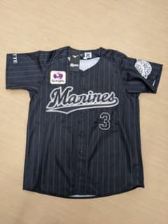 千葉ロッテマリーンズ　角中勝也　2022ビジターレプリカユニフォームMサイズのサムネイル
