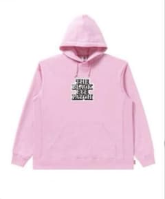 ブラックアイパッチ パーカー L ピンク フーディ スエット ロゴ 取扱 