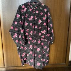 120㎝　花柄レインコートのサムネイル