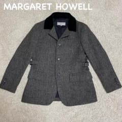 マーガレットハウエル MARGARET HOWELL　ツイードジャケット マーガレットハウエル ハリスツイード ジャケット ブルゾン - メルカリ