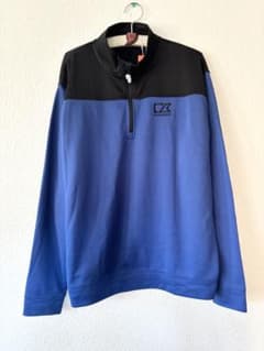 新品 カッターアンドバック ゴルフプルオーバー フリース裏地 メンズ 