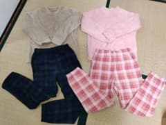 ユニクロ キッズ フリースセット 2組 サイズ150のサムネイル