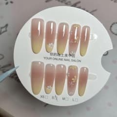 現品 ネイルチップ つけ爪 フラワー グラデーションのサムネイル