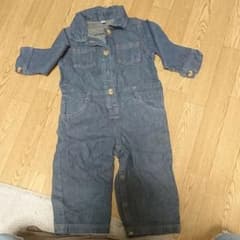 ちで様専用 デニム つなぎ ロンパース 95のサムネイル