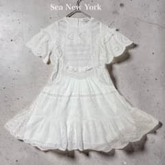 希少】Sea New York インド綿 カットワークレース ワンピース - メルカリ