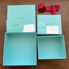 Tiffany & Co. 空箱　5セット　旧型 Tiffany & Co. アクセサリー空箱 ギフトボックス 5個セット 現行品
