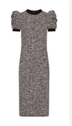 マックスマーラパフスリーブ タイトフィット ニットワンピース神崎恵 マックスマーラパフスリーブ タイトフィット ニットワンピース