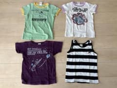 DENIM DUNGAREEデニムダンガリー　Tシャツ4枚セット 130のサムネイル