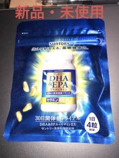 【新品・未使用】サントリー DHA&EPAプラスセサミンEX 30日分のサムネイル