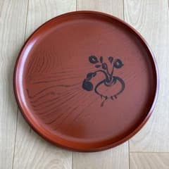 桑名盆　５枚揃　かぶら盆 作品紹介：漆器（桑名盆・建築）｜桑名塗師「山本翠松」