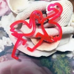 フラミンゴ　ピアスのサムネイル