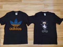 adidas オリジナルスロゴTシャツ & Disney コラボTシャツ セットのサムネイル
