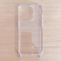 송료 포함 iPhone 15 Pro 용 케이스 스트랩 홀 포함 클리어