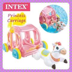 【新品・未使用・超激安】INTEXプリンセス キャリッジ お姫様 白馬 フロート 新品・未使用・超激安】INTEXプリンセス キャリッジ お姫様 白馬