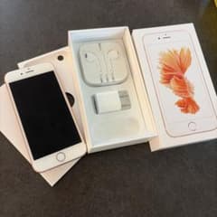 iPhone 6s Rose Gold 64GB 82% SK Condition, Box, Earphones, and Charger Included