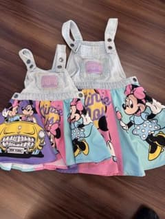 Disney 미니 마우스 점버 스커트 2 점 세트 litcc 리토시