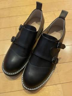 ニコアンド　フェイクレザーモンクシューズ　Lサイズのサムネイル
