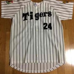 阪神タイガース2003年優勝記念ワッペン付き桧山選手背番号24ユニフォームのサムネイル