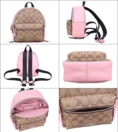 期間限定値下げ！COACH コーチ リュック　ピンク　正規品のサムネイル