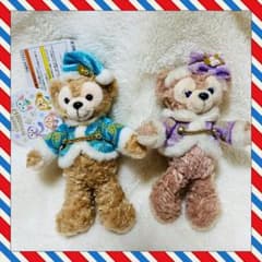 ダッフィー　シェリーメイ　2017冬　ぬいぐるみバッジ 2017 クリスマス ディズニー ダッフィー シェリーメイ