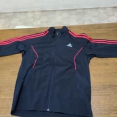 adidas ジャージ ジャケット 黒/赤のサムネイル