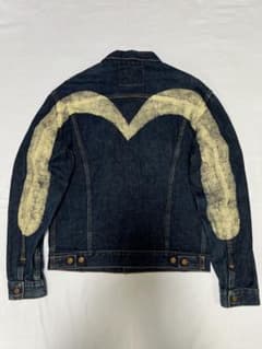 EVISU No.2 1557 42サイズ Gジャン 白大黒 3rd 黄耳 - メルカリ