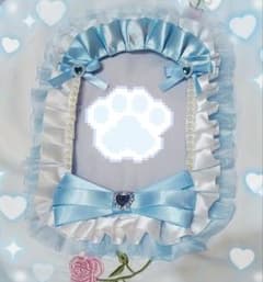 水色リボンのフォトフレームのサムネイル