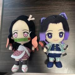 鬼滅の刃 ぬいぐるみ 竈門禰豆子 胡蝶しのぶ 2体セットのサムネイル