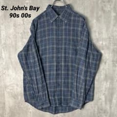 T-2075 90s00s St. John's Bay ネルシャツ チェックM - メルカリ