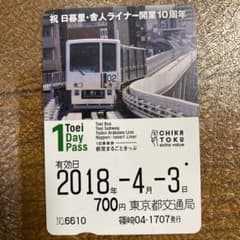 都営まるごときっぷ　祝　日暮里・舎人ライナー開業10周年のサムネイル