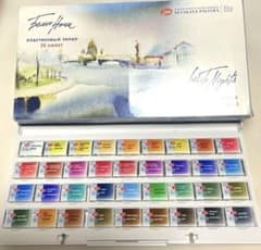 ホワイトナイツ 透明水彩絵具 36色 セット - メルカリ