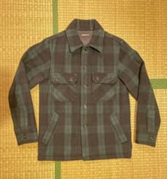 古着 DEPT CPOジャケット チェック柄 厚手 緑系 M メンズのサムネイル