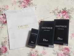 新品未開封　DIOR　ソヴァージュ オードゥトワレ　10ml&1ml×2　巾着付
