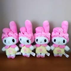 エスターバニー×マイメロディ　イニシャルマスコット　マイメロ4種セット