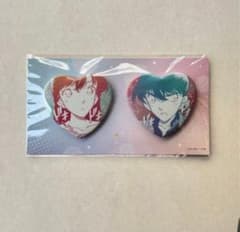 名探偵コナン 公式アプリ 缶バッジ ペアシリーズ 工藤新一&毛利蘭 新蘭