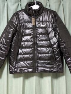 PUMA プーマ ダウンジャケット ブラック 撥水加工 XL シャドーロゴ 