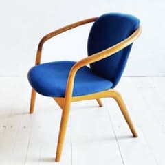 廃盤・メンテ済】飛騨産業 キツツキ マッターホルン アームチェア｜張