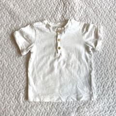 【92】H&M 半袖　Tシャツ　トップス（ホワイト）のサムネイル