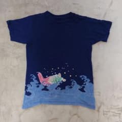 和柄 Tシャツ 大漁 鶴 亀 Mサイズのサムネイル