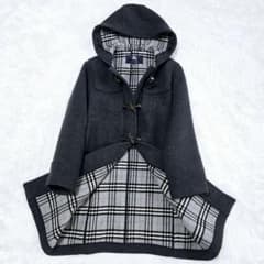 極美品✨バーバリー ロンドン ノバチェック ダッフルコート グレー