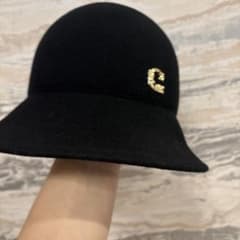 ca4la ウールフラップハット 黒のサムネイル