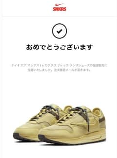 Travis Scott NikeAirMax 1 CACT.US Goldのサムネイル