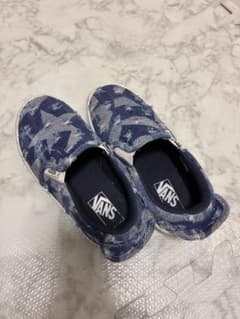 Vans キッズ スリッポン デニム スター柄　20cmのサムネイル