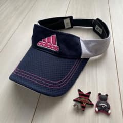 値下げ【adidas】ネイビーバイザー 【Callaway】マグネット式マーカー